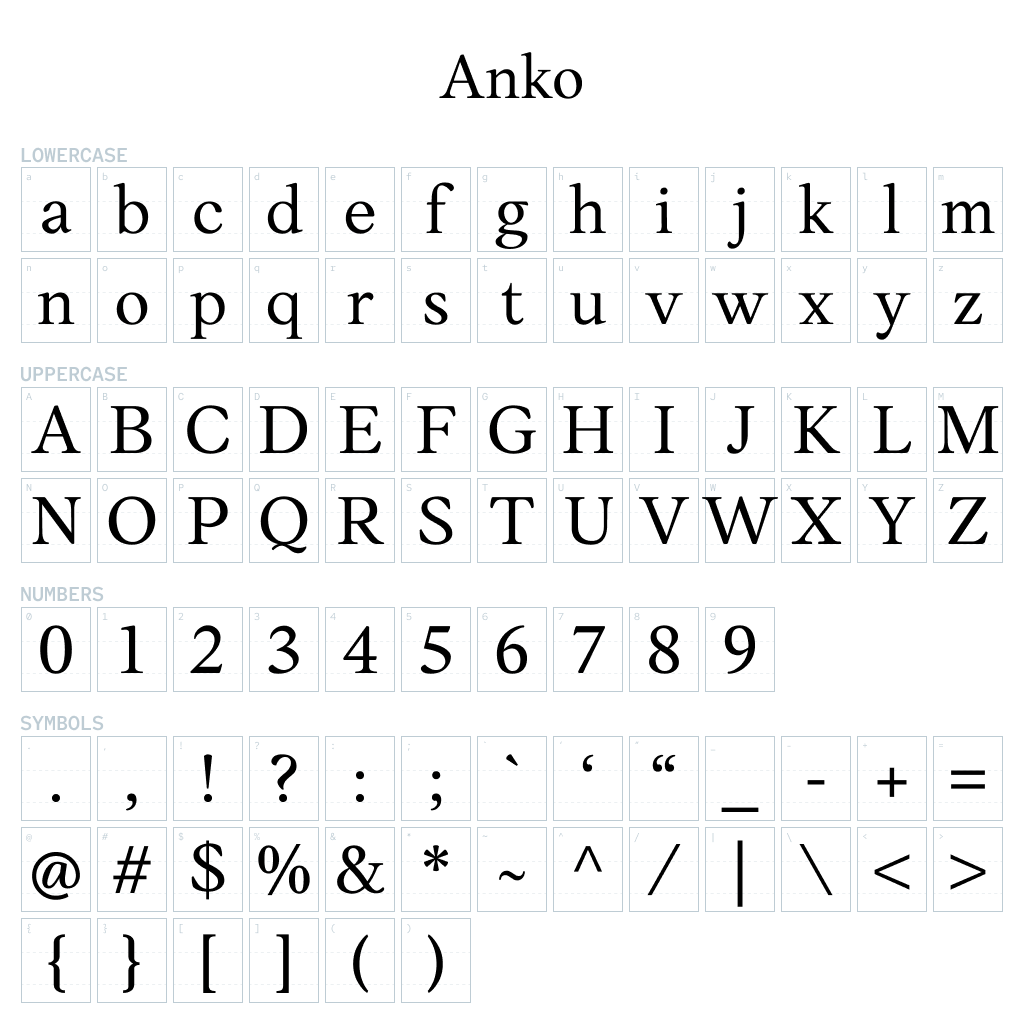 Anko (Serif)